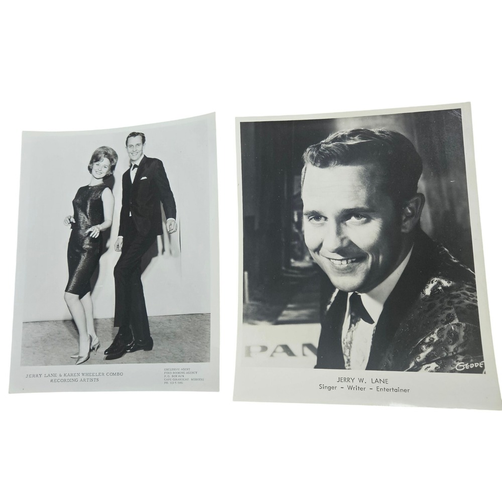 Jerry Lane & Karen Wheeler Vintage 60s 70s Country‎ Music 8x10 Press Photos